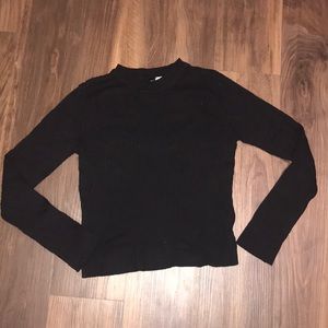 H&M Black Long Sleeve Top
